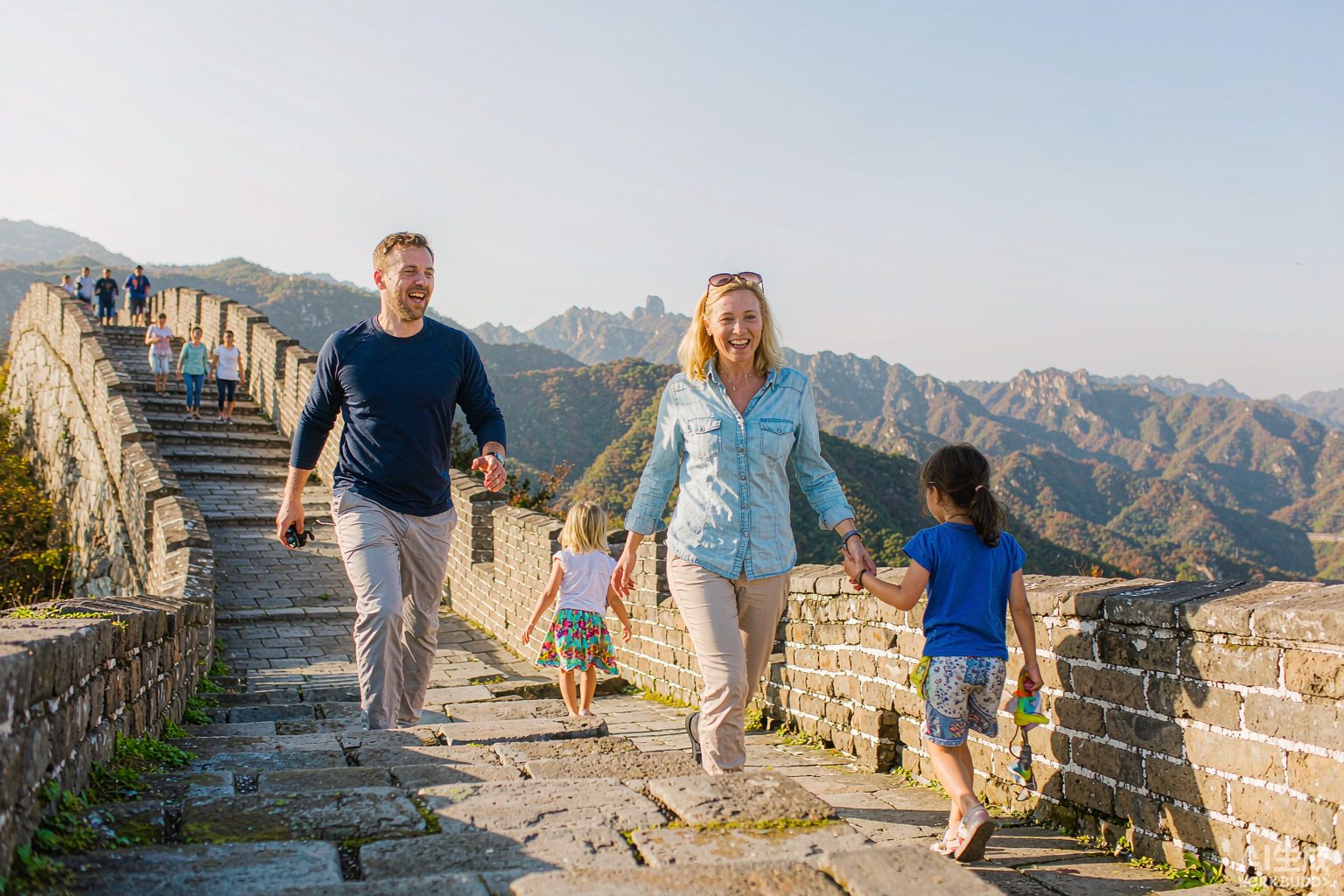 Travelers at the Great Wall