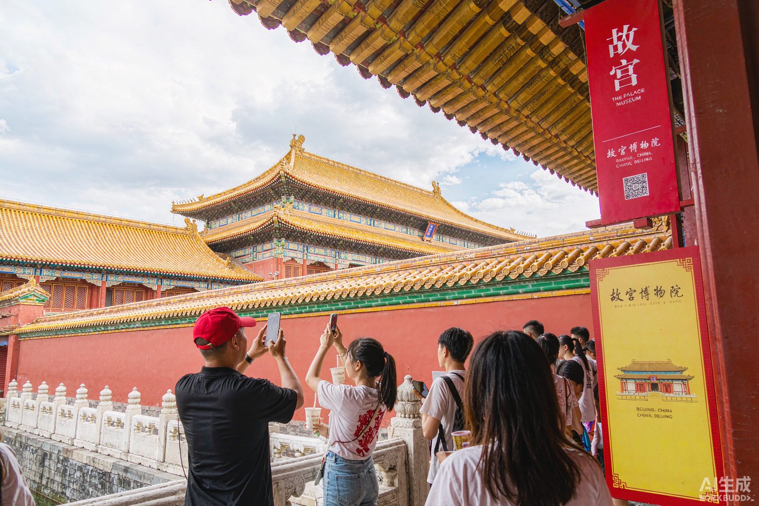Travelers at the Forbidden City